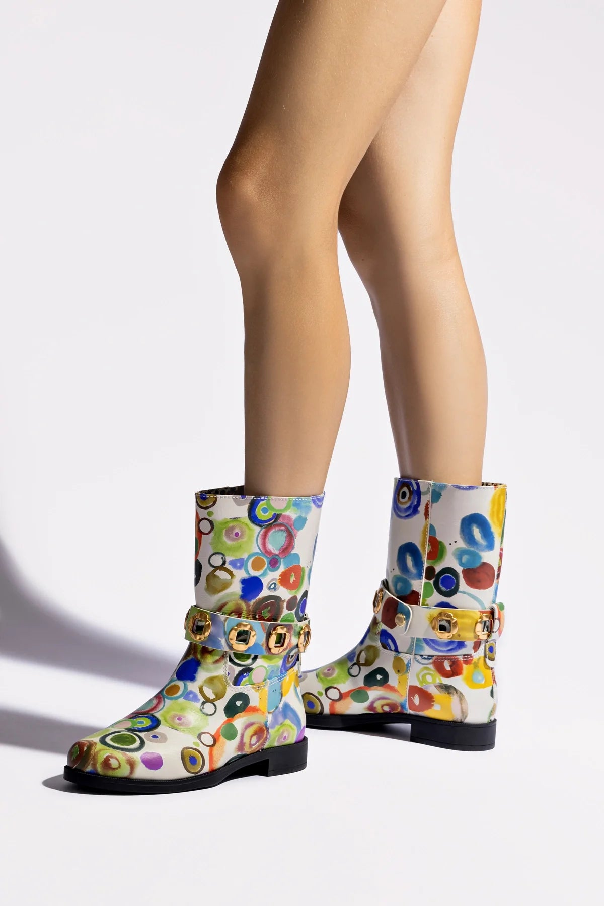 Larroudé x Libertine Milan Flat Bootie In JH Gouache