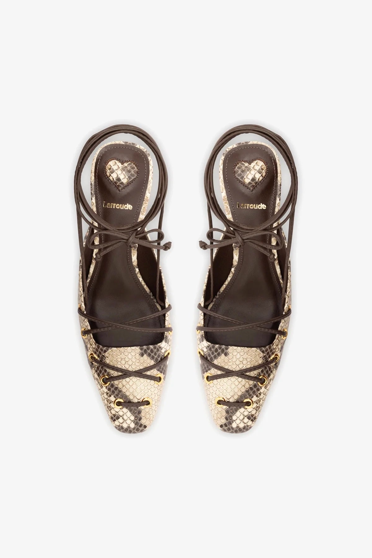 Mule Amarração Amal Couro Cobra