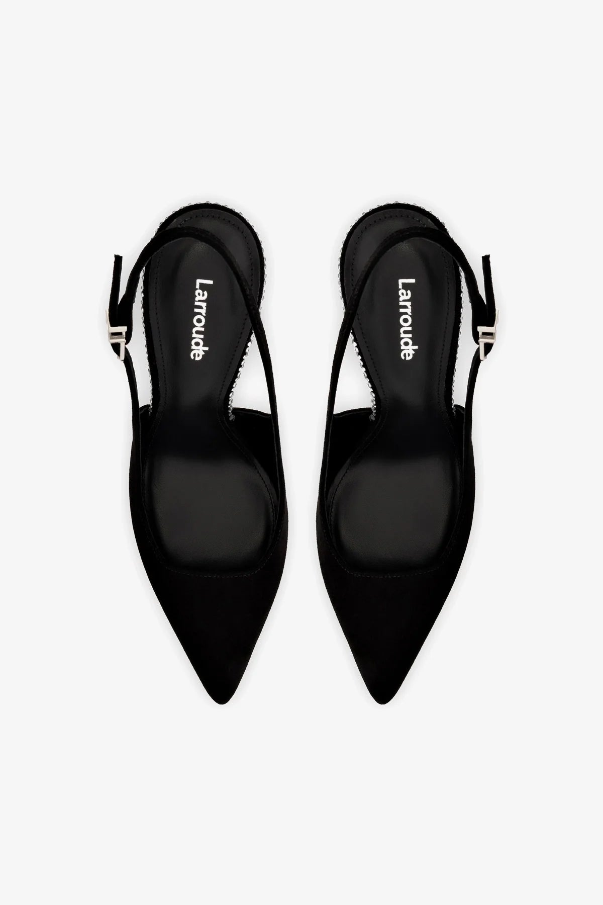 Kaitlan Crystal Pump In Black Suede