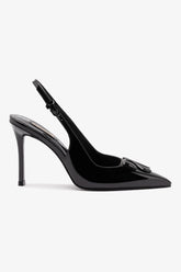 Slingback Kaitlan LL Couro Preto