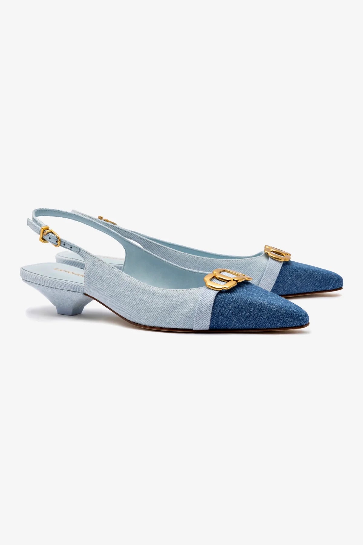 Slingback Franca Jeans Azul