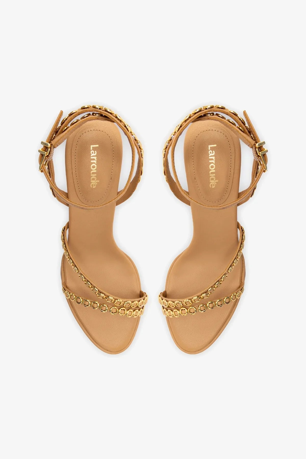 Milanina Mini Sandal In Tan Leather