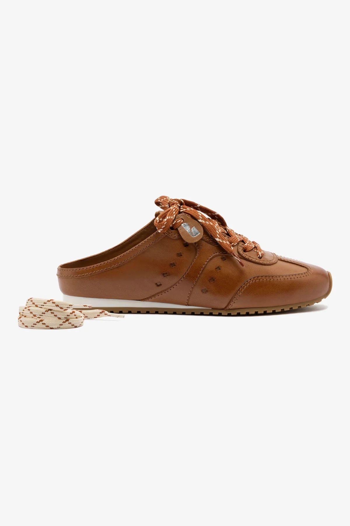 Mule Stella Couro Caramelo