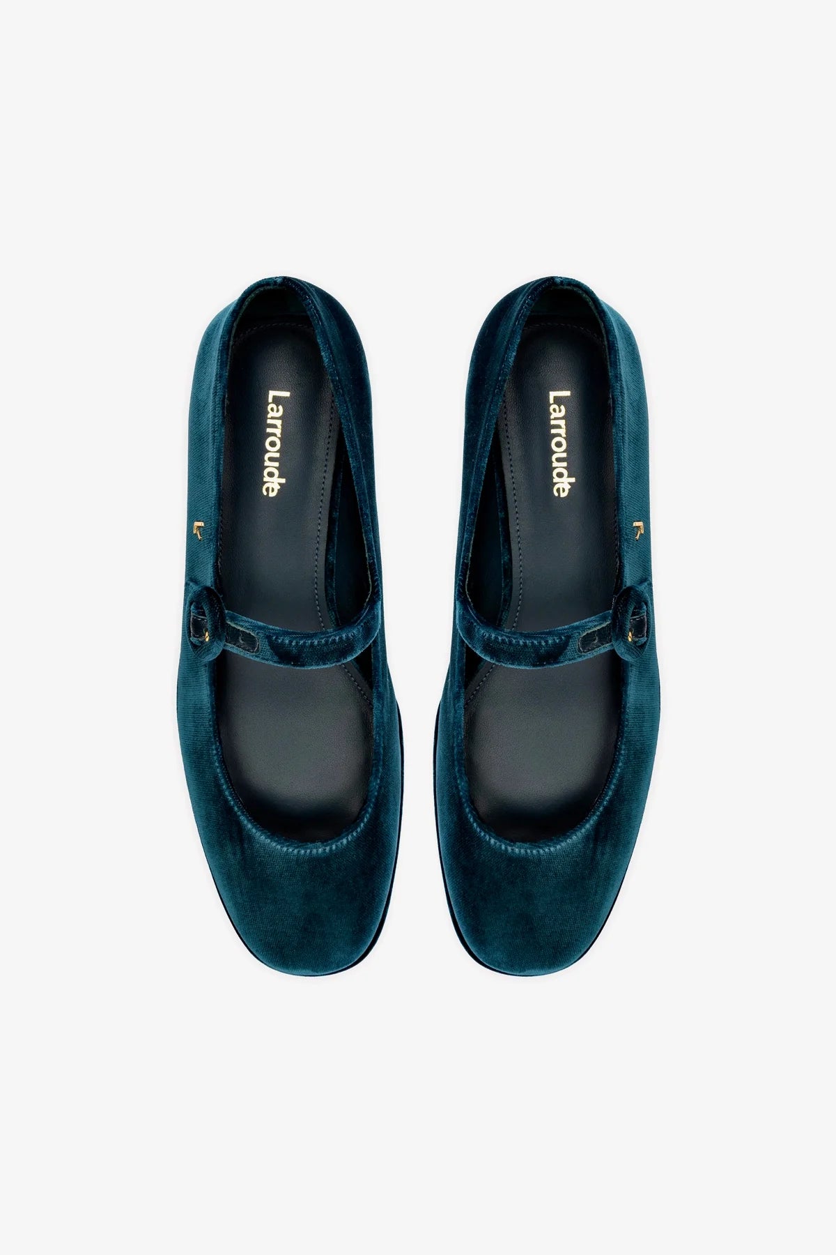 Flatform Blair Veludo Azul