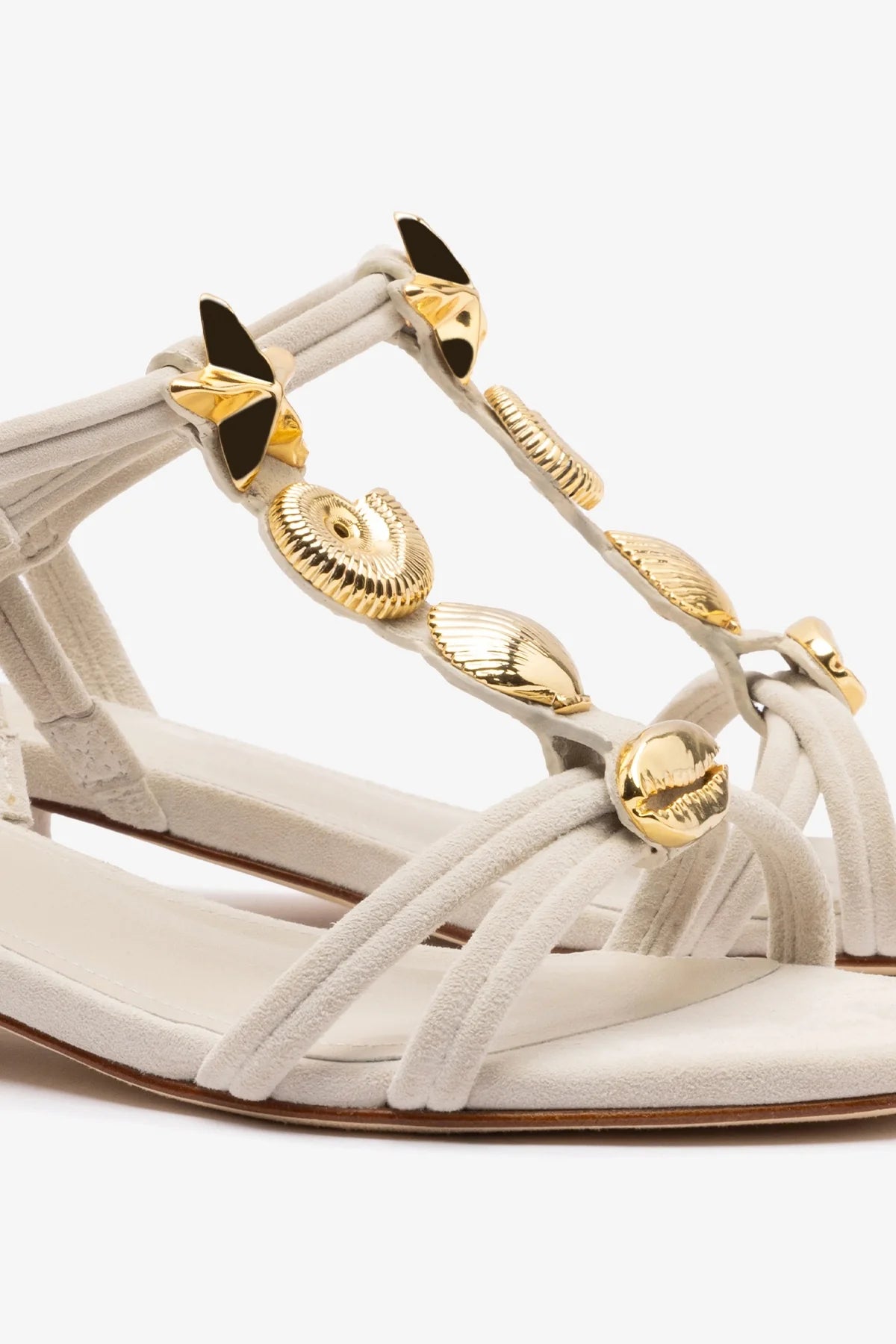 Sandália Flat Shelly Camurça Cinza