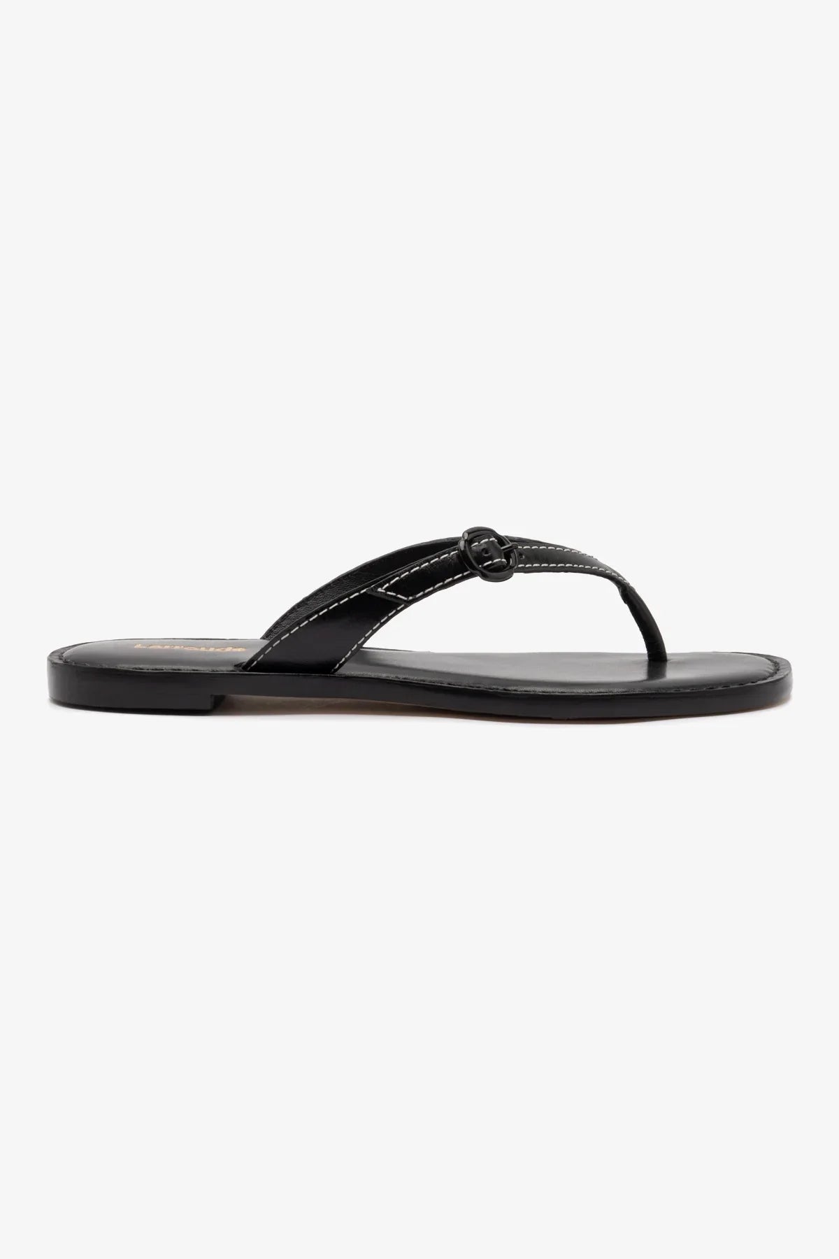 Flat Mary Kate Couro Preto