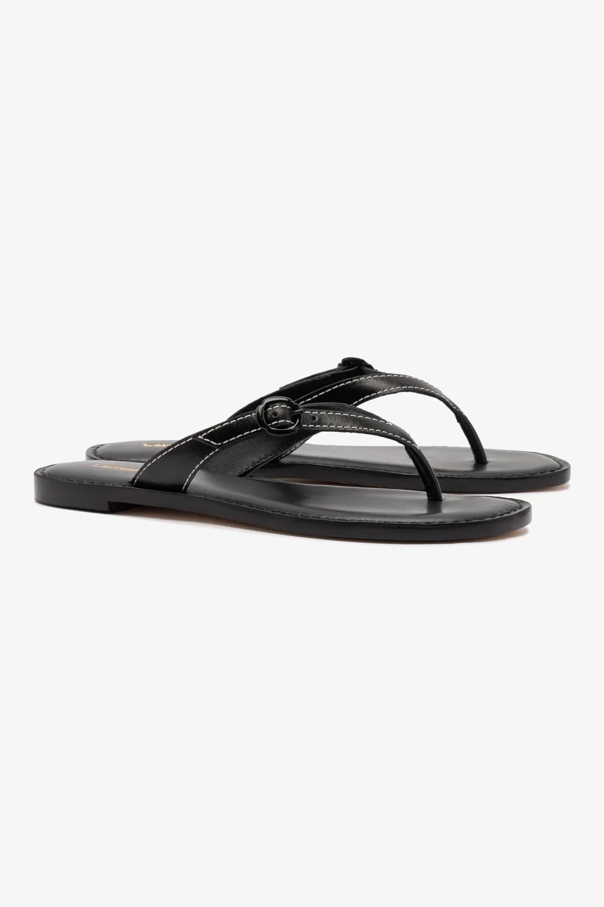 Flat Mary Kate Couro Preto