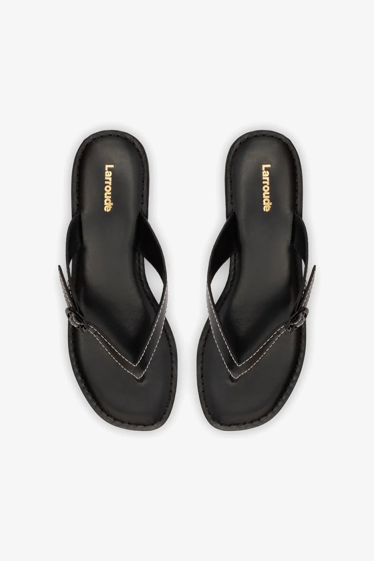 Flat Mary Kate Couro Preto