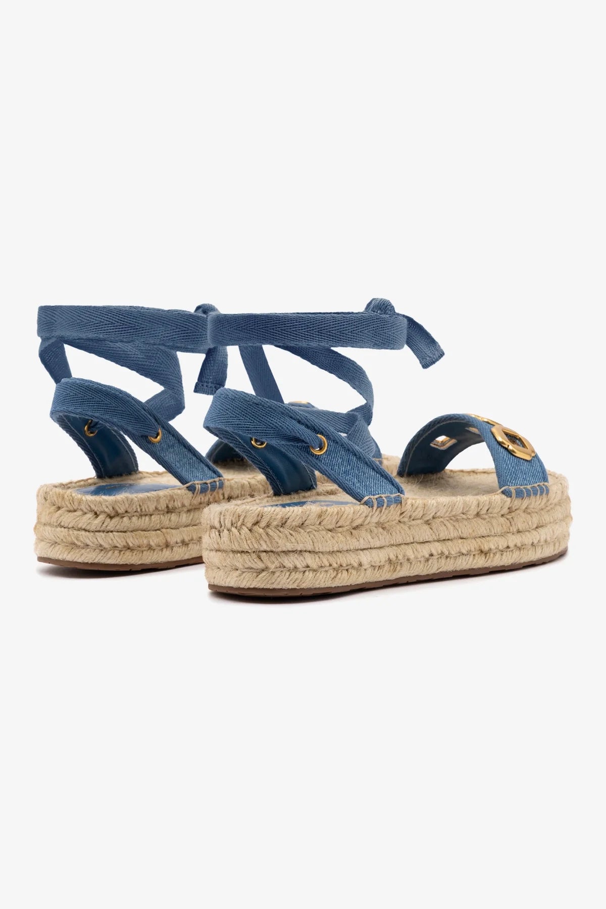 Flatform Espadrille Milan Jeans Azul