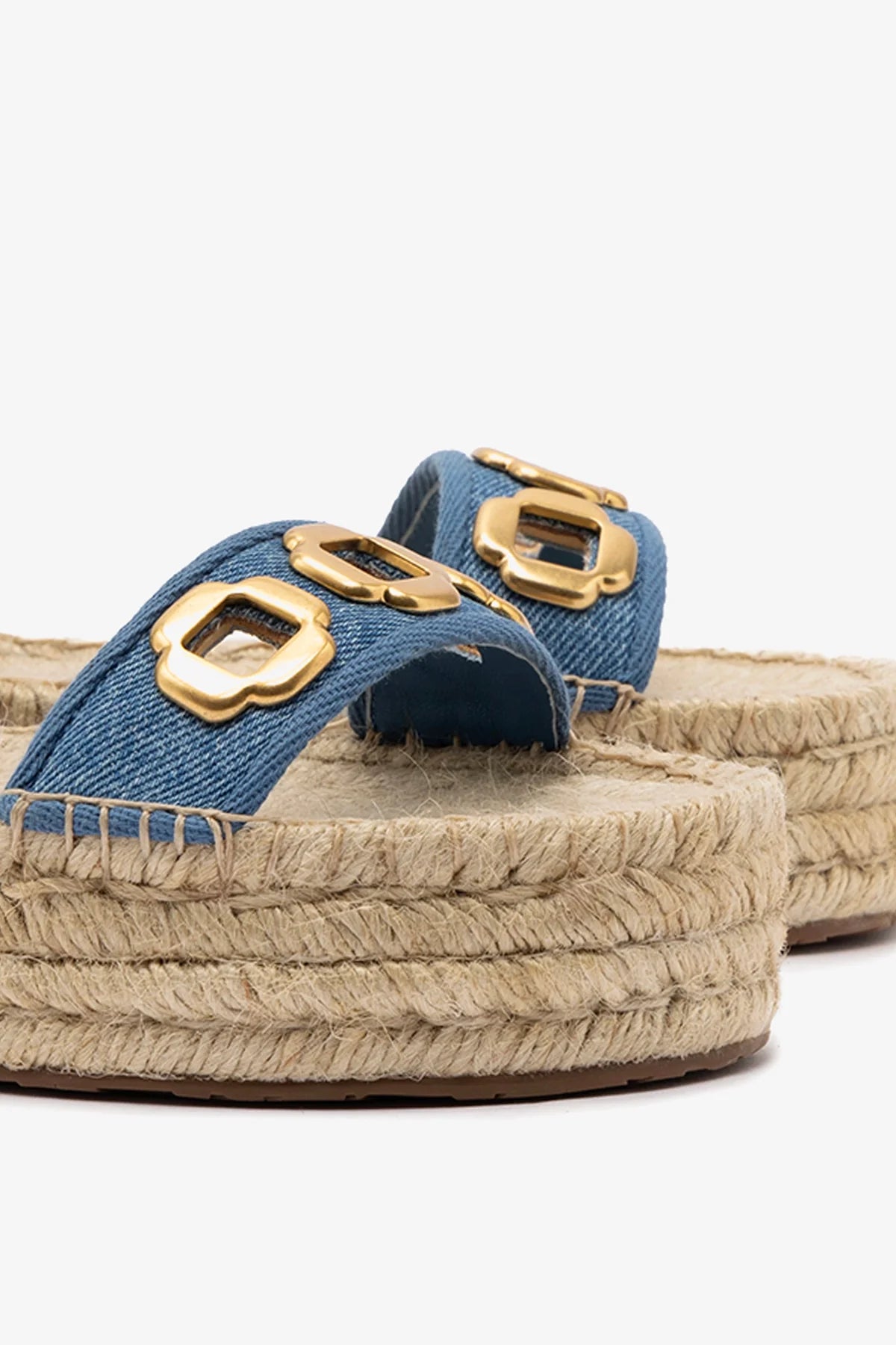 Flatform Espadrille Milan Jeans Azul