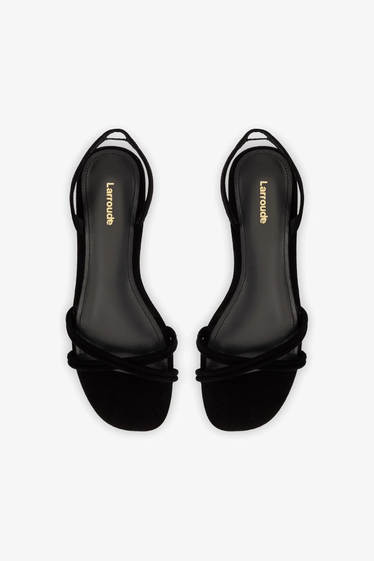 Sandália Flat Annie Couro Preto