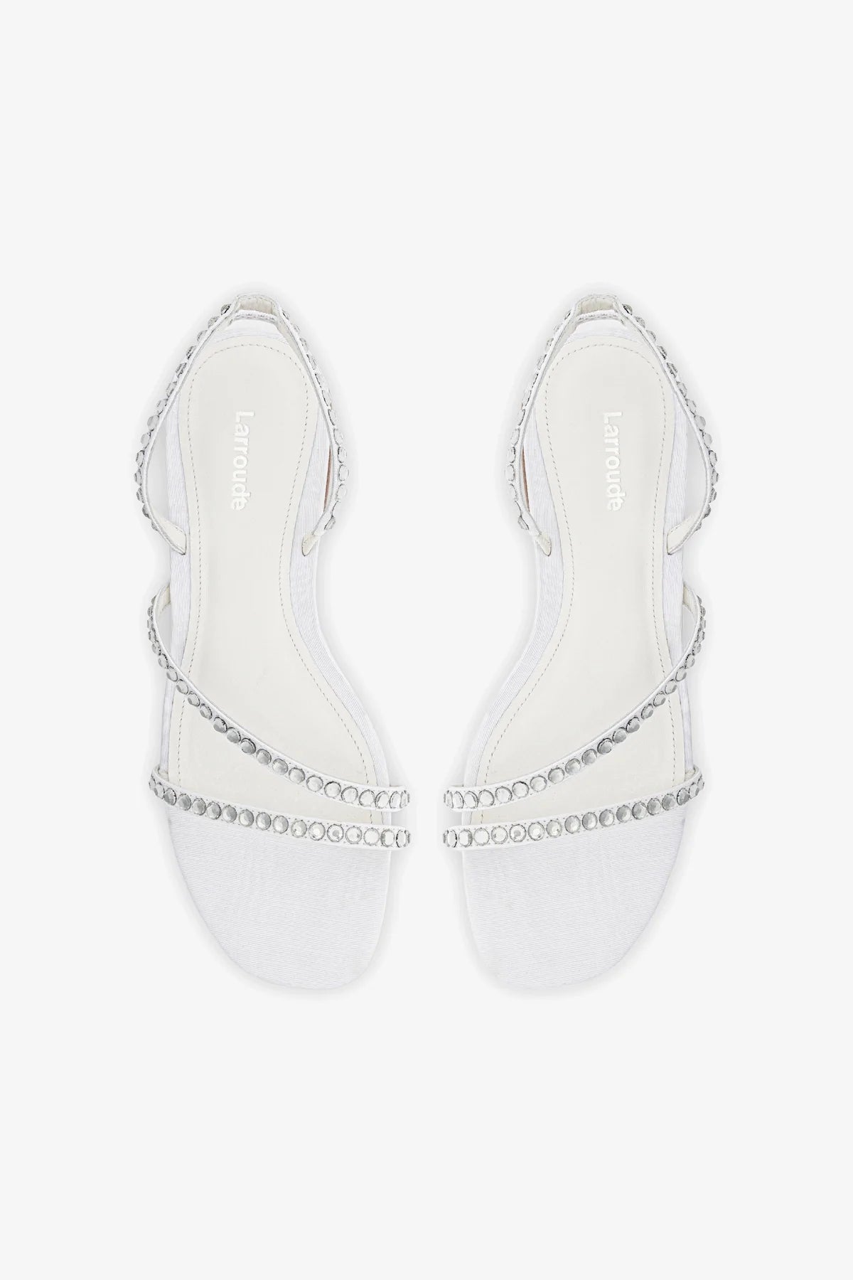 Sandália Flat Vicky Seda Branco