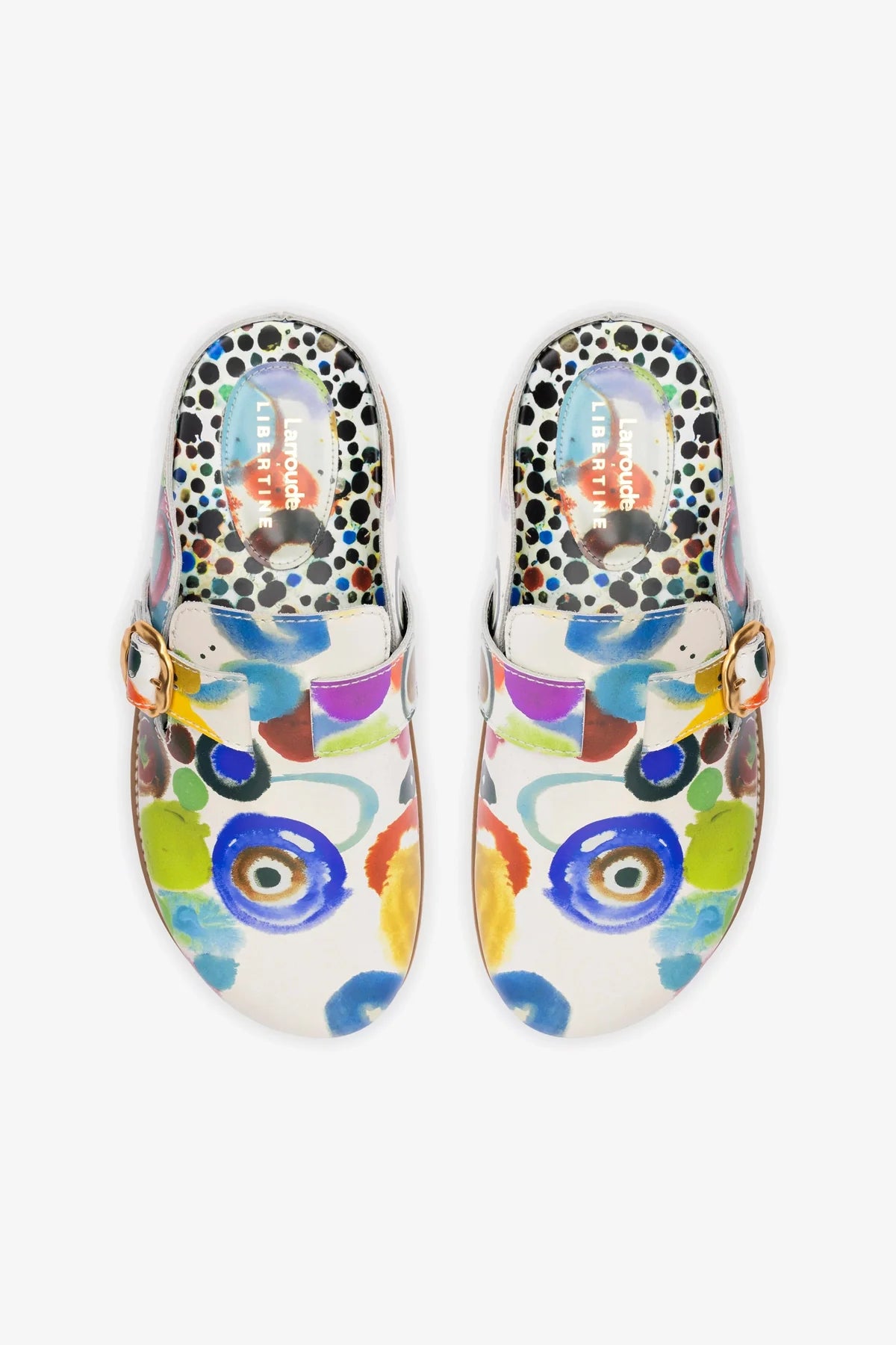 Larroudé x Libertine Milan Clog In JH Gouache
