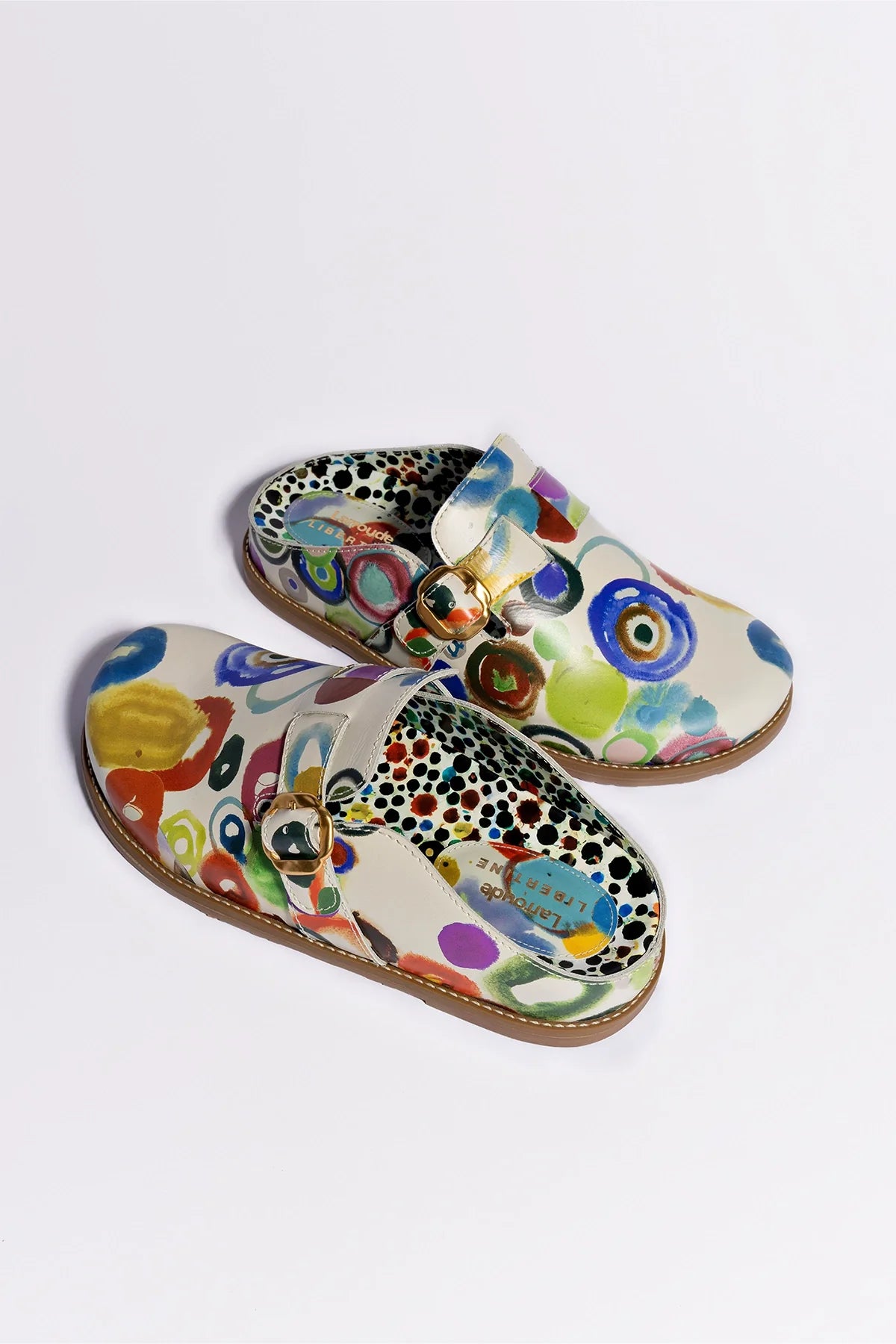 Larroudé x Libertine Milan Clog In JH Gouache