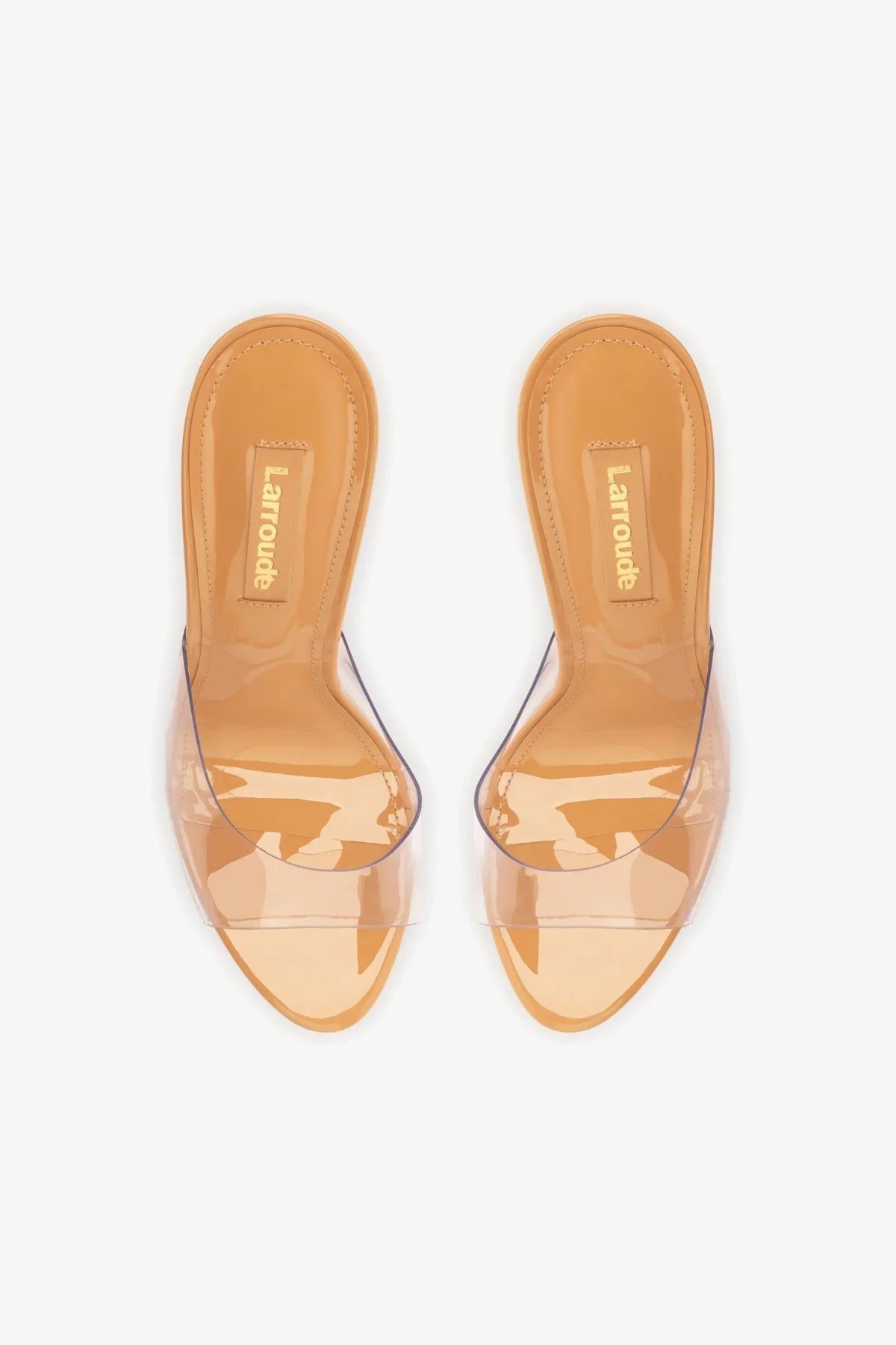 Jasmine Hi Mule In Tan Leather and Vinyl