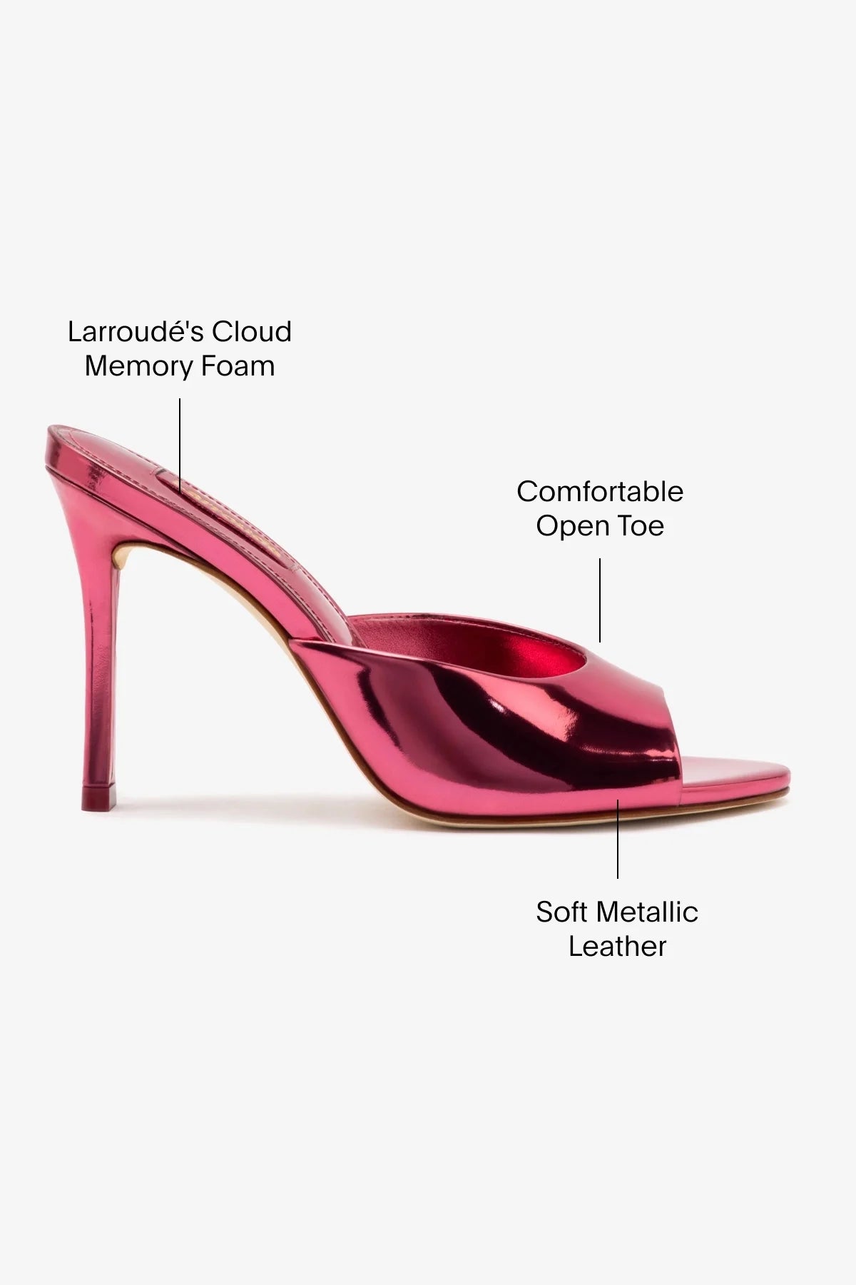 Jasmine Hi Mule In French Rose Specchio