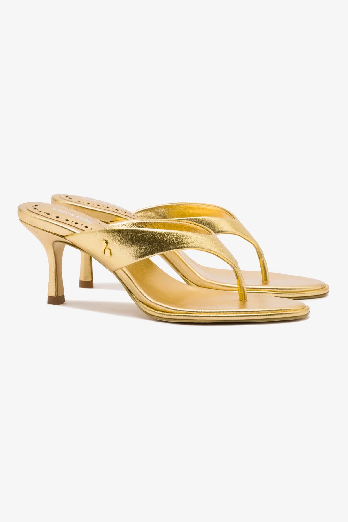 Sandália Gaia Couro Dourado