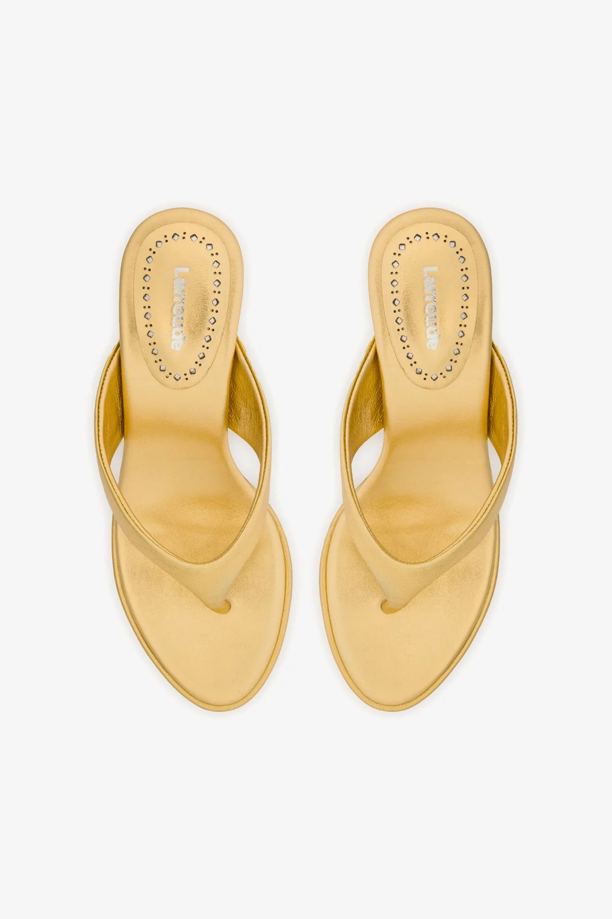 Sandália Gaia Couro Dourado