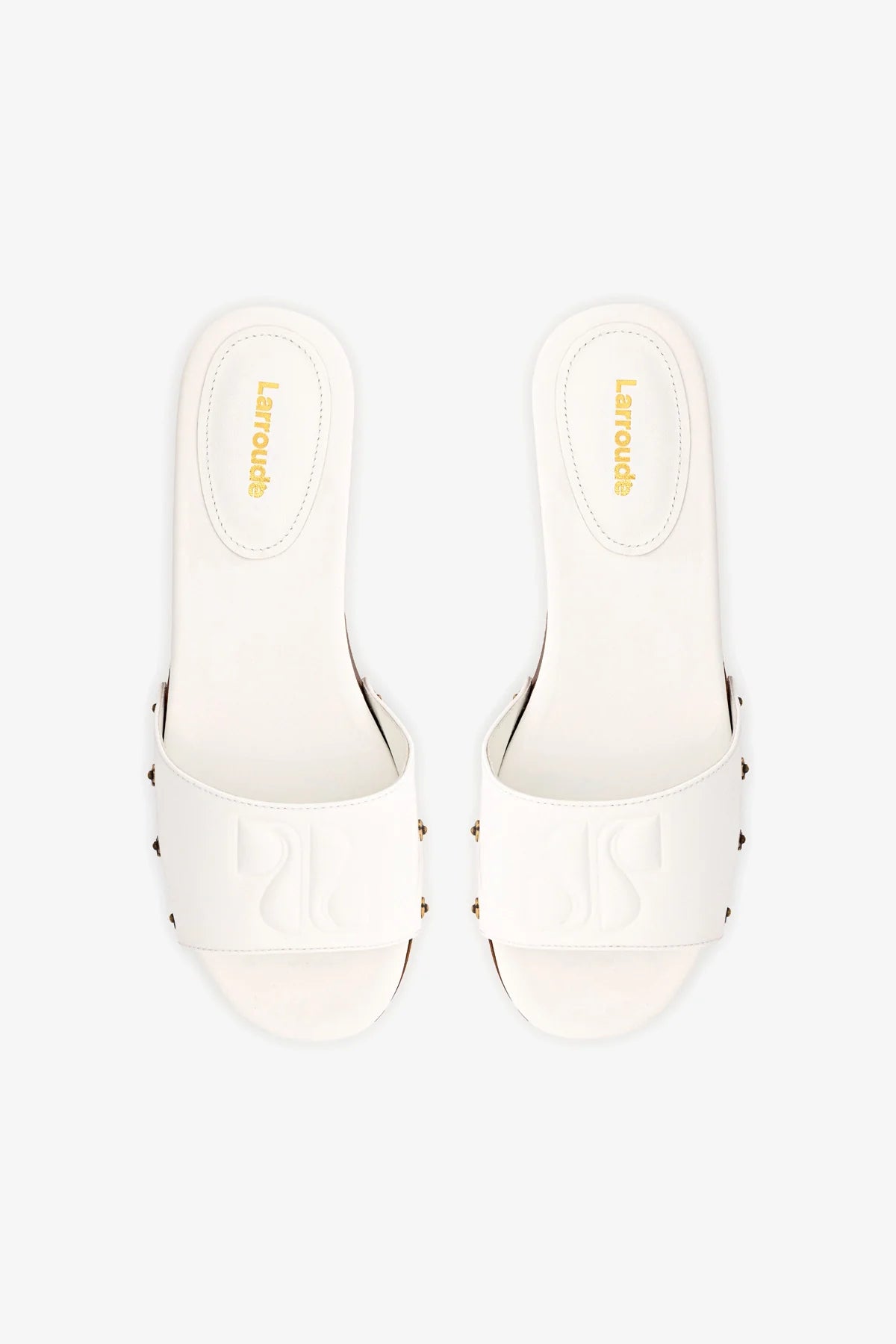 Mule Zuzi Couro Verniz Branco