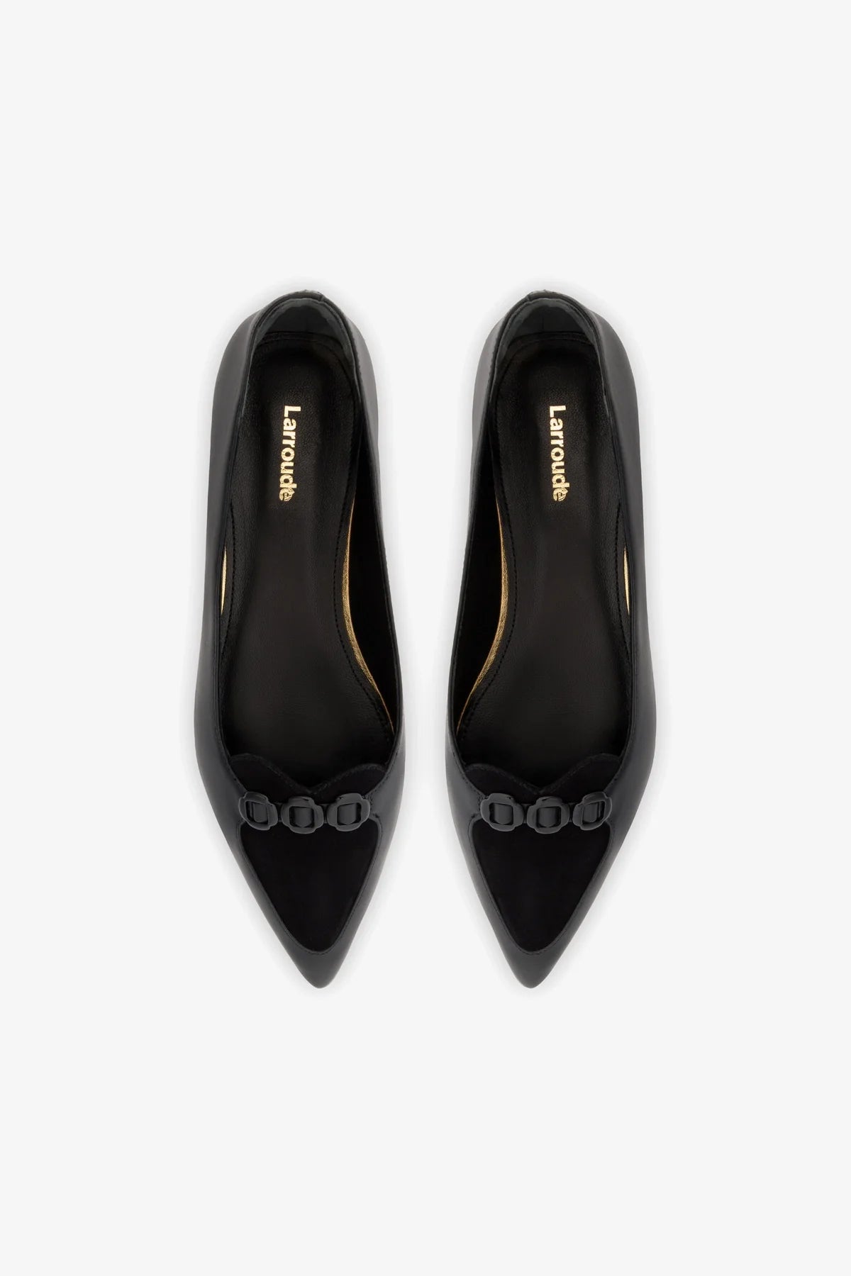 Mocassim Audrey Camurça Preto e Couro Preto