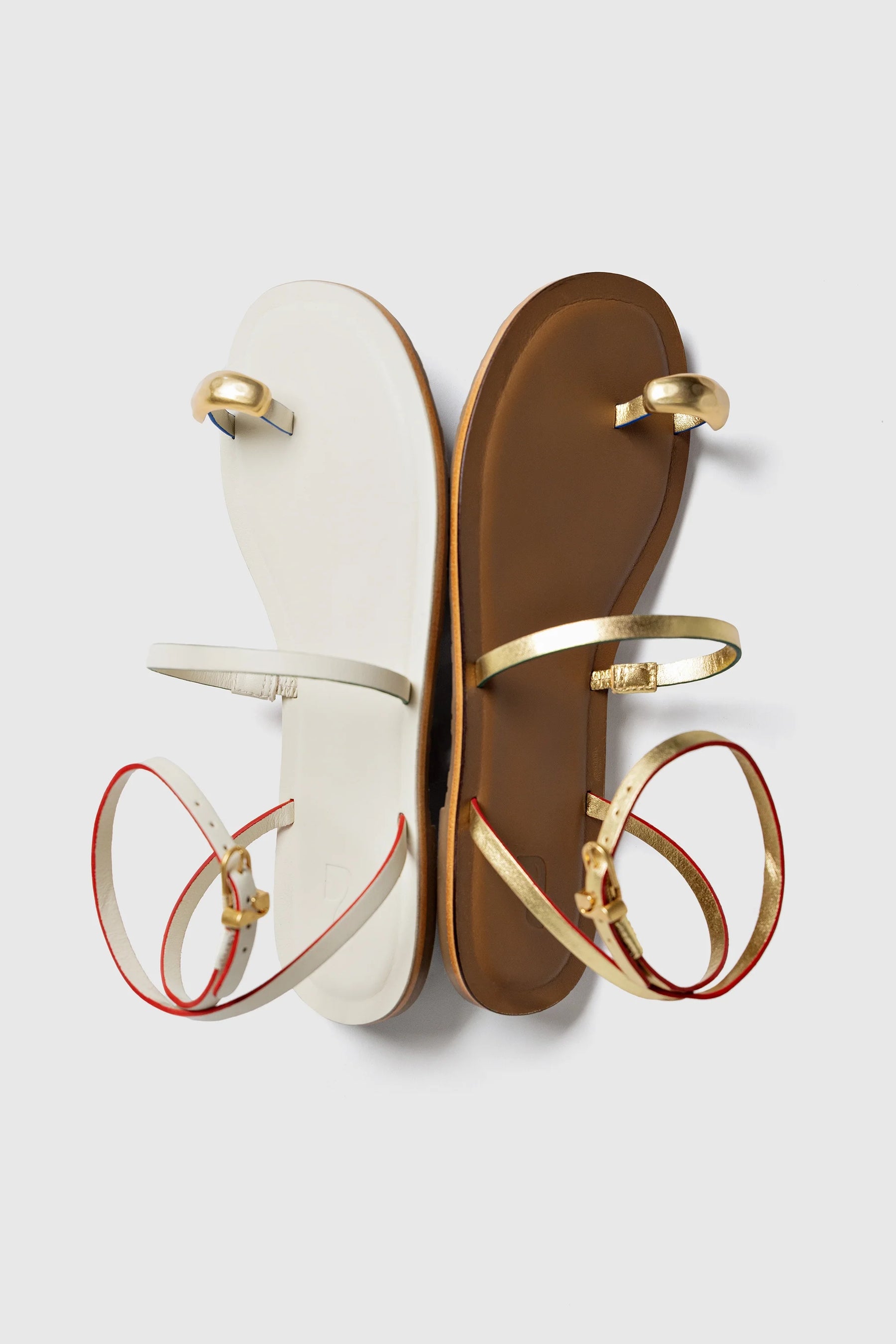 Flat Biarritz Couro Off White