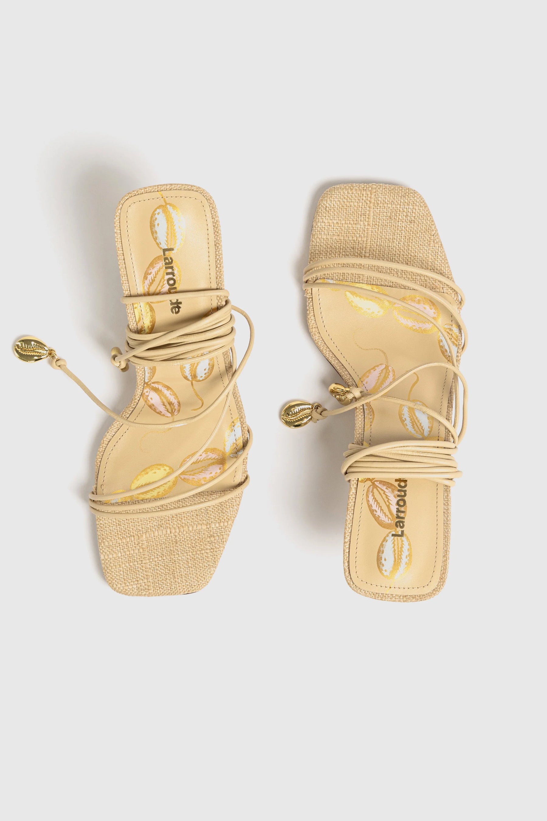 Sandália Nadia Couro Bege