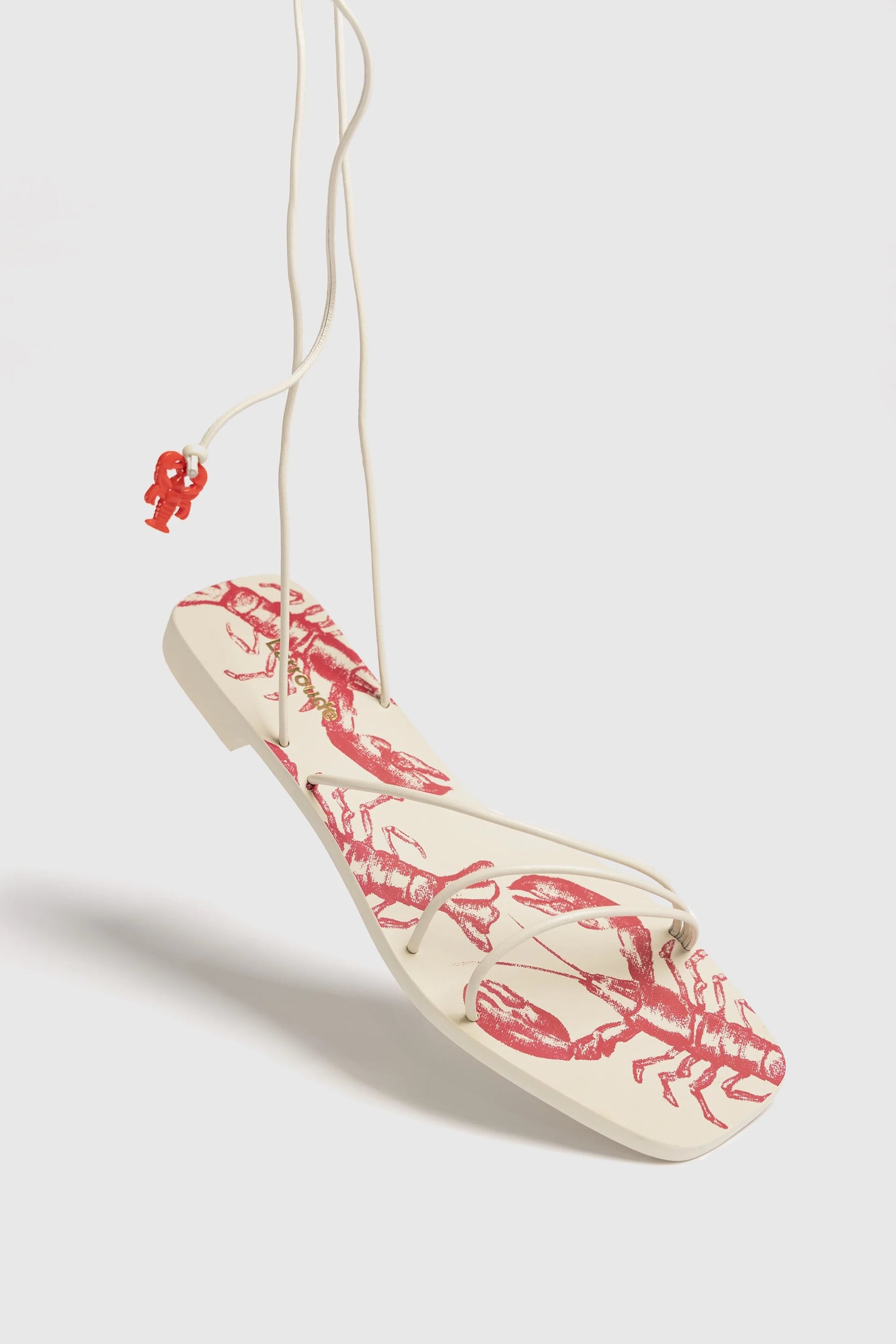 Sandália Flat Nadia Couro Off White