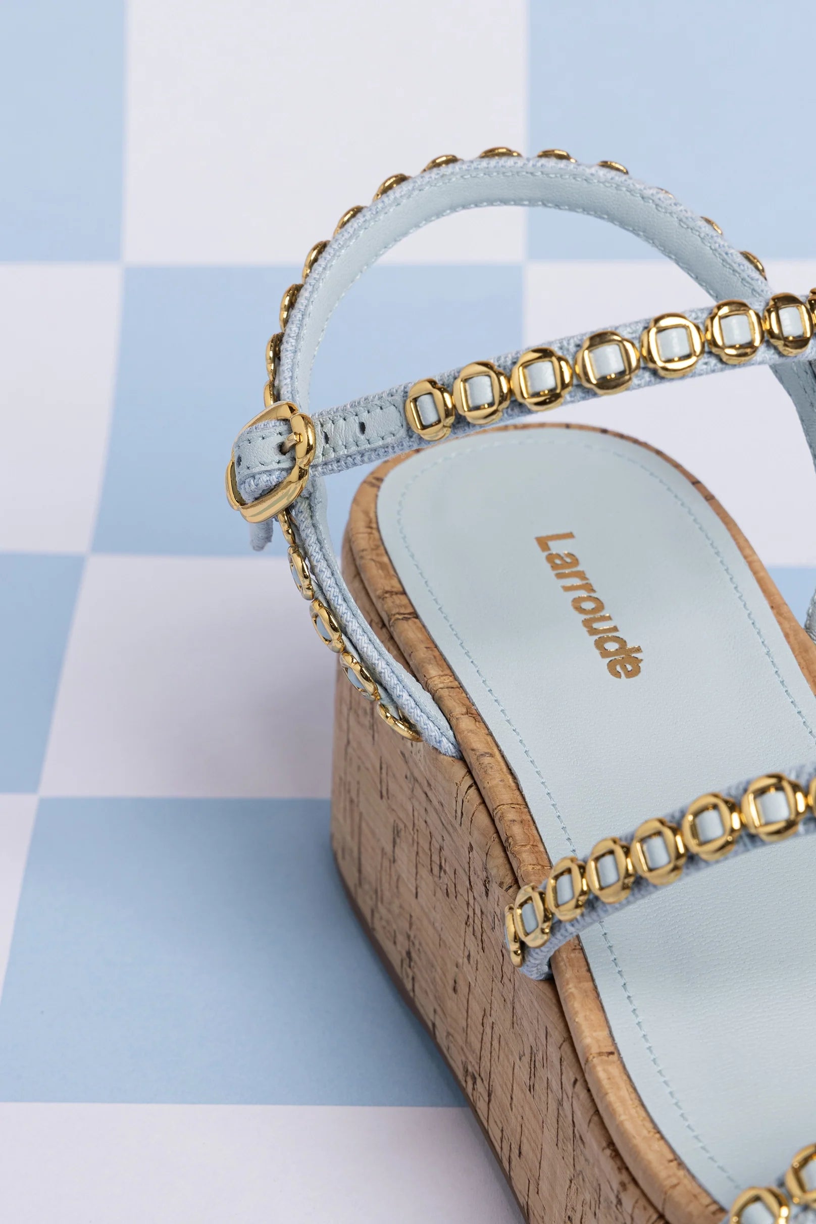 Flatform Gio Milanina Jeans e Cortiça