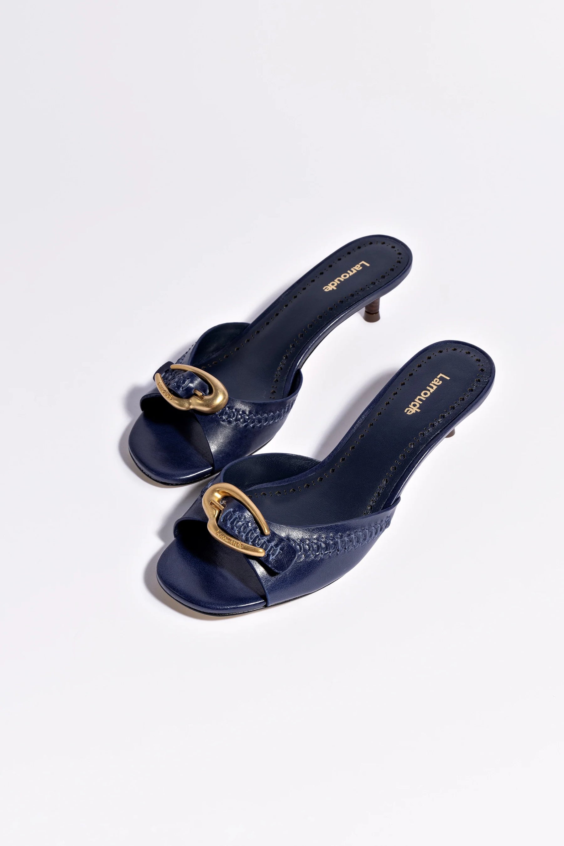 Verona Mule In Navy Leather