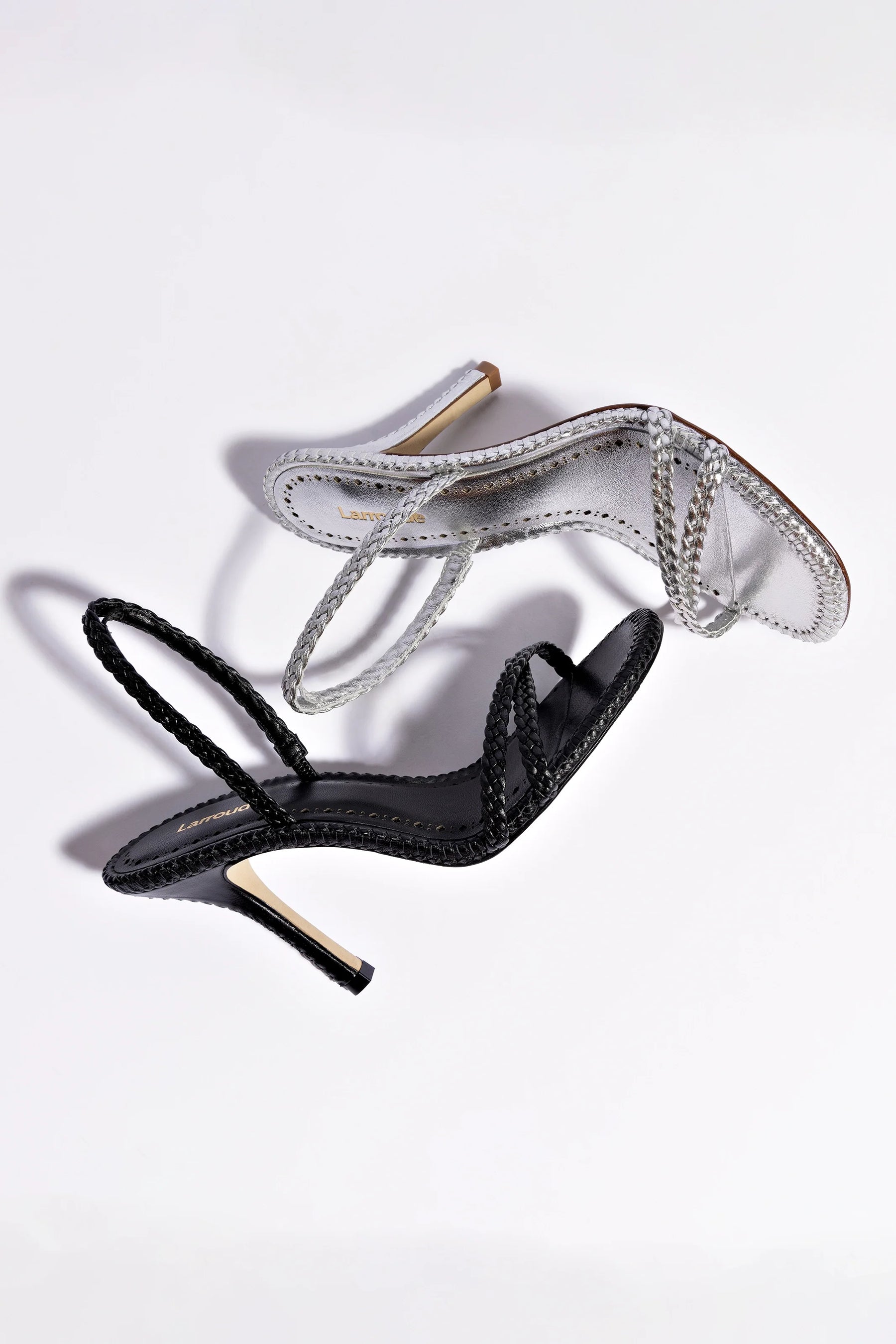 Annie Sandal In Silver Metallic Leather