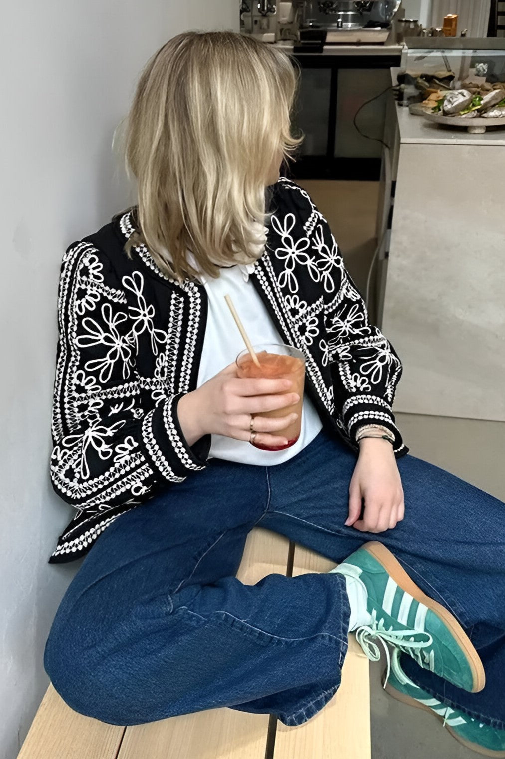 Jaqueta Saranova Color-blocked de Algodão