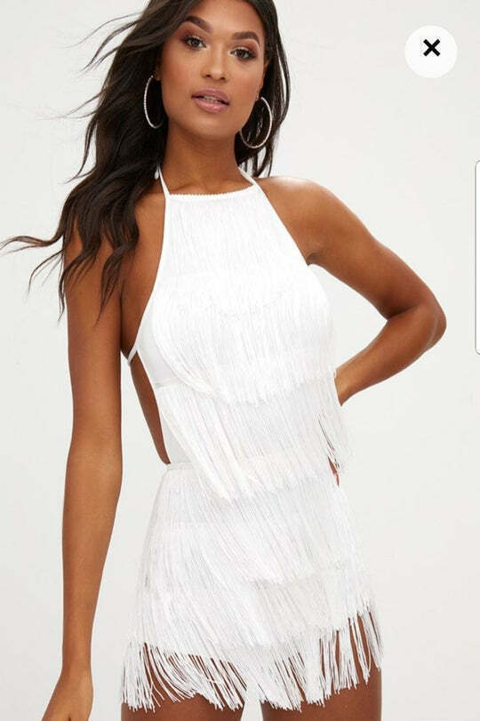 Macacão Curto Franja - Fernanda