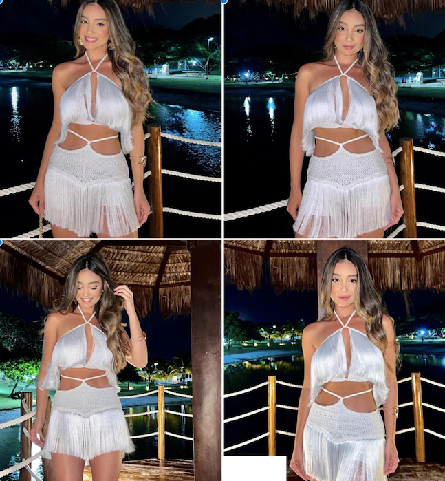 Vestido Curto Franja Liliany