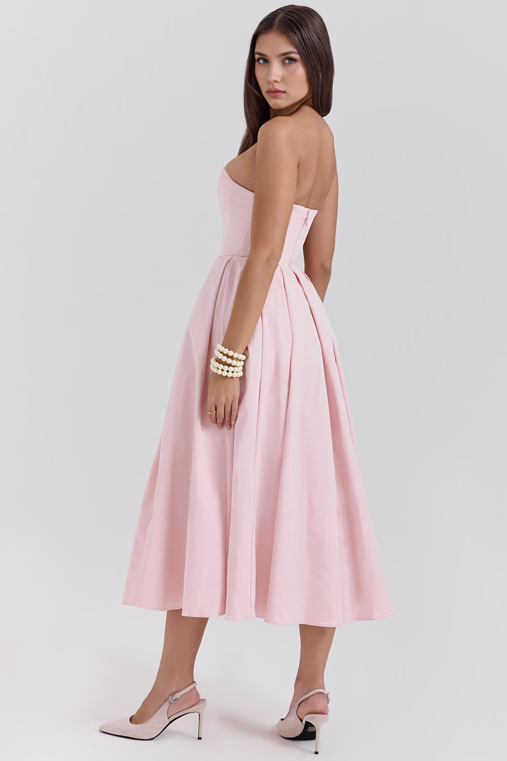 Vestido Longo Tomara que Caia Bustier Celeste