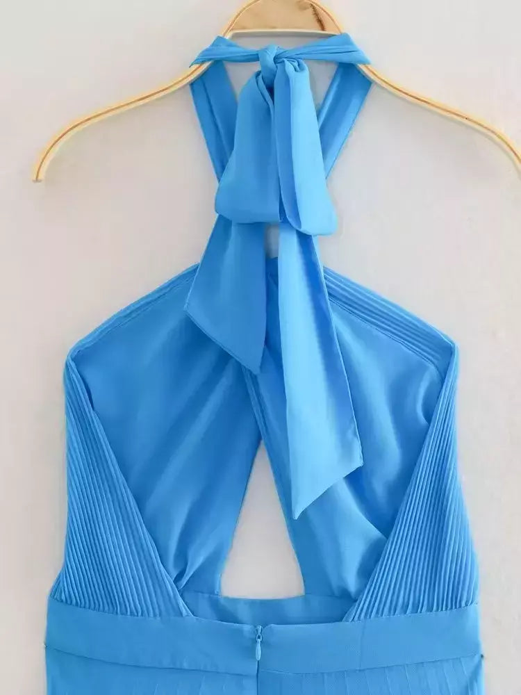 Vestido Longo Plissado - Livia