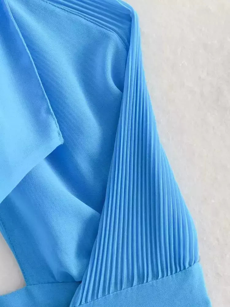 Vestido Longo Plissado - Livia