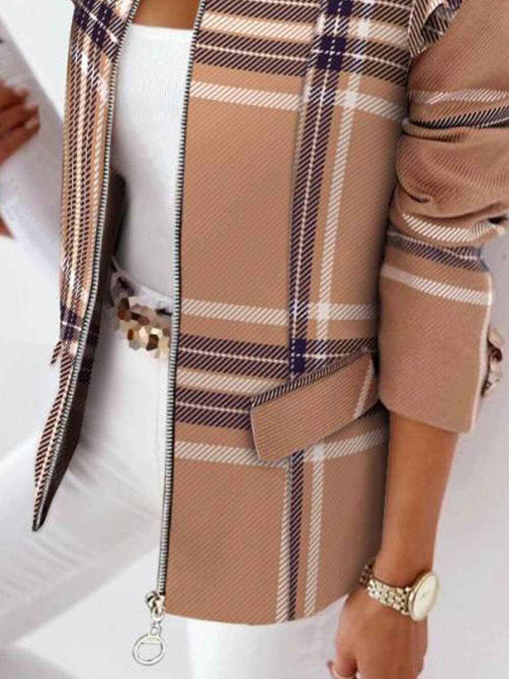 Blazer Pequeno Casual Xadrez - Goucci