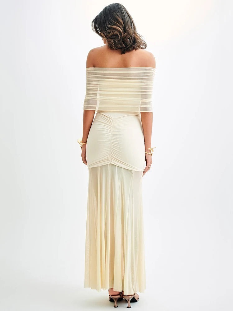Vestido Elegante Ombro a Ombro - Isabel