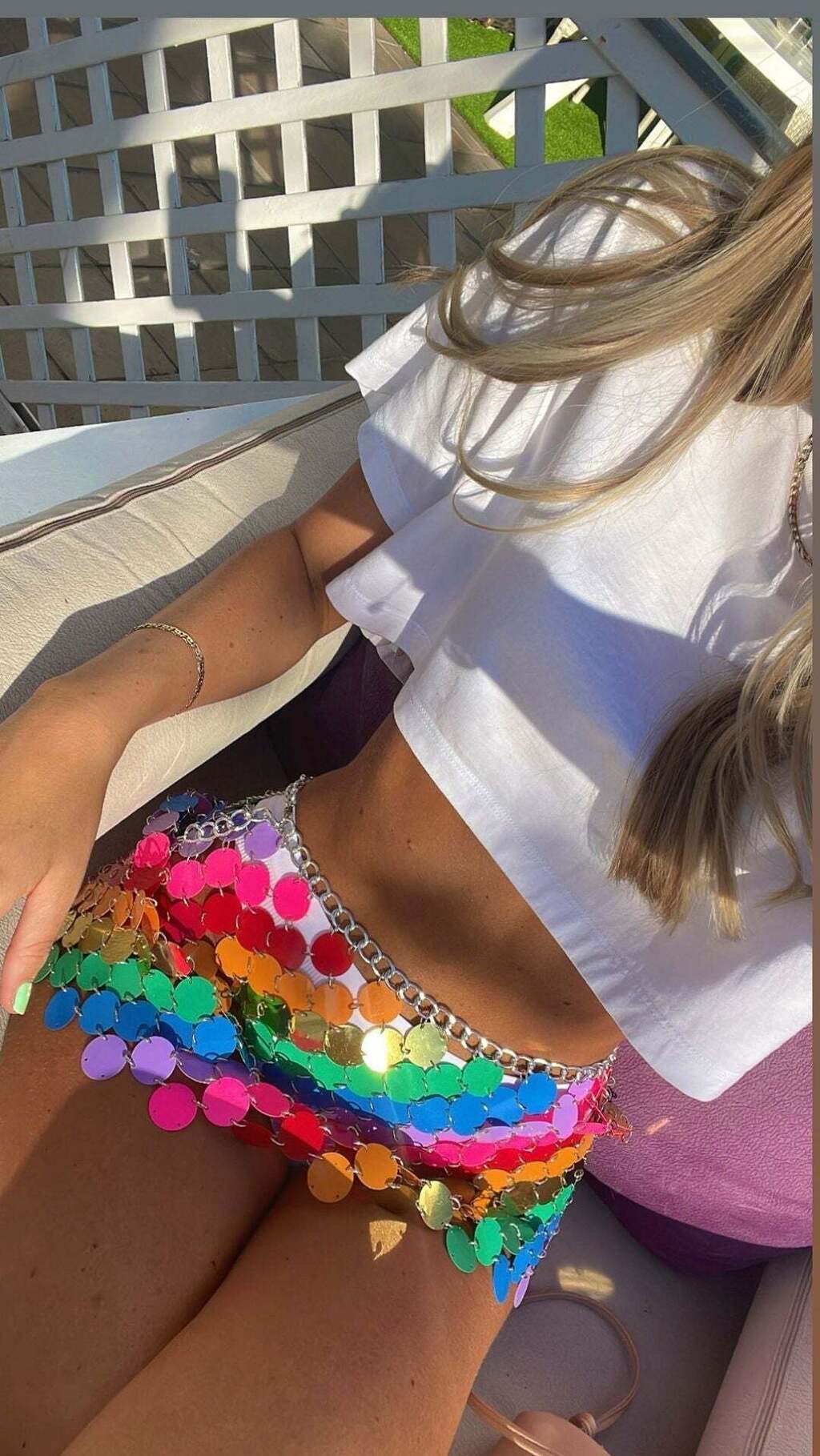 Saia Vazada Brilho Carnaval - Folia