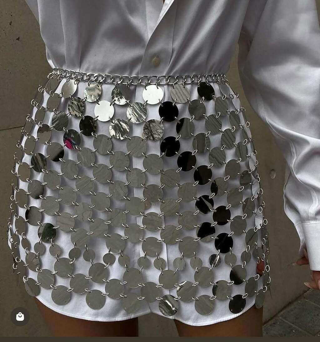 Saia Vazada Brilho Carnaval - Folia