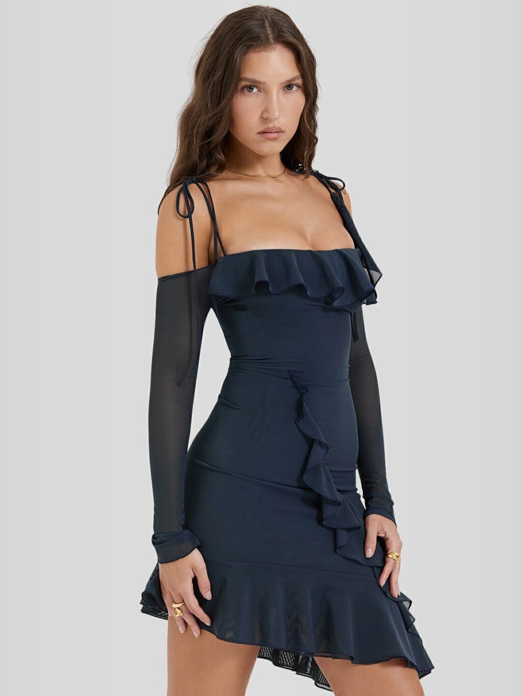 Vestido Curto Alça Fina - Sany