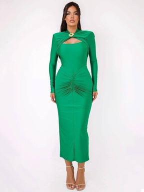 Vestido Elegante Geométrico - Beatriz