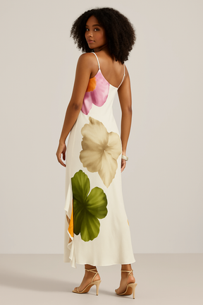 Vestido Feminino Longo Estampado - Lara