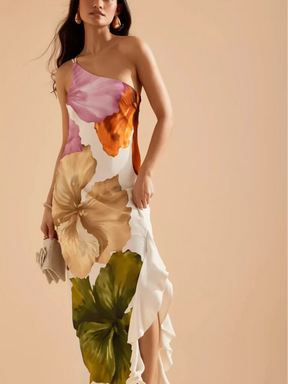 Vestido Feminino Longo Estampado - Lara