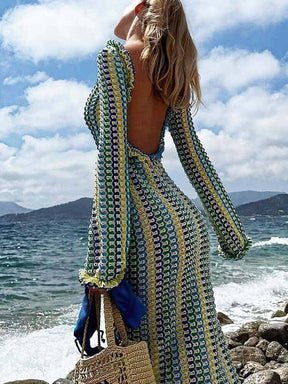 Vestido Feminino Crochê Longo - Kyra