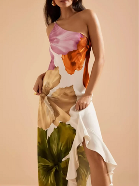 Vestido Feminino Longo Estampado - Lara