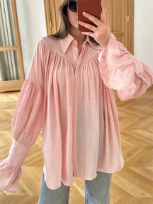 Camisa Feminino Botão Manga Longa - Tossy