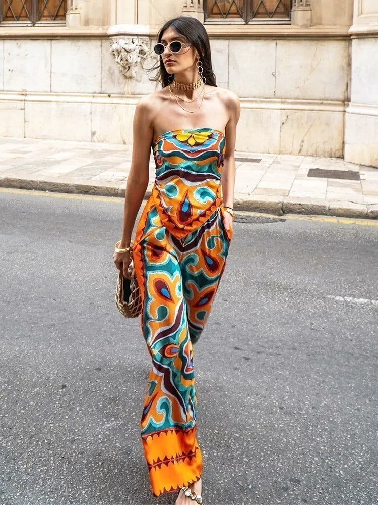 Conjunto Top Calça Floral - Agatha