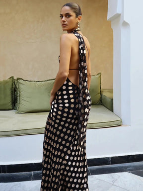 Vestido Feminino Elegante Bolinhas - Zoe