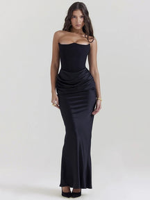 Vestido Elegante Midi Corset - Eduarda